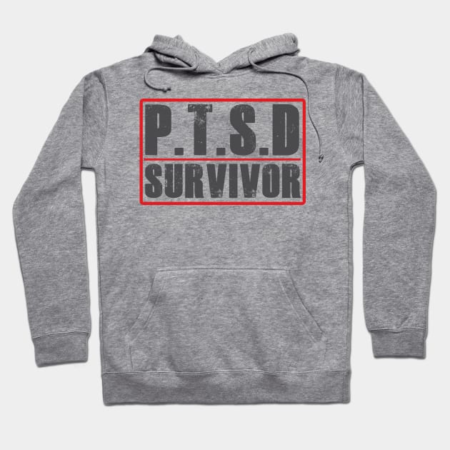 PTSD (Post Traumatic Stress Disorder) Survivor Tshirt Hoodie by SheepDog